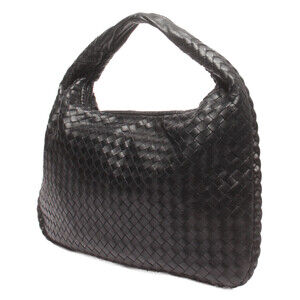 Bottega Veneta Handbag Brown Intrecciato Black